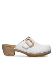 Inblu Klapki BL490100 Biały. Białe klapki damskie Inblu, bez wzorów, z syntetyku, bez obcasa, bez zapięcia. Za 119.99 zł.