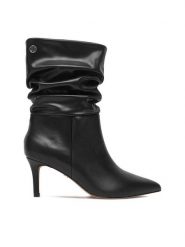 Nine West Botki CEO-SAMIRA-02 Czarny. Czarne botki damskie Nine West, bez wzorów, ze skóry, bez obcasa, na szpilce, bez zapięcia. Za 299.99 zł.