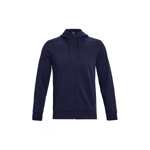 Bluza z kapturem z pełnym zamkiem błyskawicznym Under Armour Fleece®. Czarne bluzy męskie Under Armour, bez wzorów, bez zapięcia, na fitness i siłownię. Za 292.70 zł.