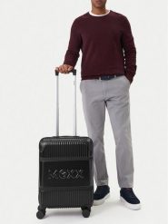 MEXX Walizka kabinowa CEO-MEXX-039-S-BLACK Czarny. Czarne walizki męskie Mexx, bez wzorów, z tworzywa sztucznego. Za 299.99 zł.