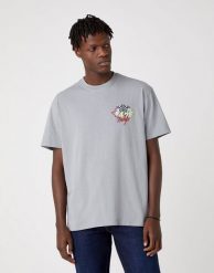 MĘSKI T-SHIRT WRANGLER SS CAR TEE MONUMENT GREY W7APGF174 112131355. Szare t-shirty męskie Wrangler, m, bez wzorów, bez kołnierzyka, bez ramiączek. Za 69.99 zł.