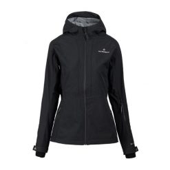 Kurtka softshell damska Vara SS1. Czarne kurtki sportowe damskie Bergson, bez wzorów, z softshellu, bez ramiączek, bez kaptura, trekkingowe. Za 499.00 zł.