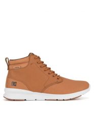 DC Shoes Trzewiki MASON 2 ADYS700216-TTC Brązowy. Brązowe botki męskie DC Shoes, bez wzorów, z nubiku, bez obcasa, bez zapięcia. Za 244.99 zł.