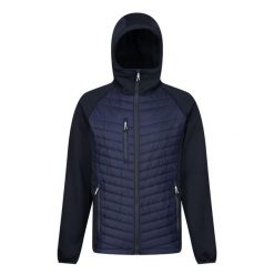 Męska Hybrydowa Kurtka Z Kapturem Navigate. Niebieskie kurtki męskie Regatta, m, bez wzorów, sportowe, z kapturem. Za 245.99 zł.