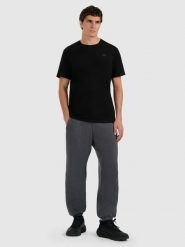 4F Spodnie dresowe joggery męskie - szare S. Szare spodnie sportowe męskie 4F, m, bez wzorów, z bawełny. Za 149.99 zł.