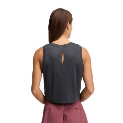 Damski tank top Black Diamond Circuit. Czarne topy damskie Black Diamond, bez wzorów, z materiału, sportowe, bez kołnierzyka, bez ramiączek. Za 241.50 zł.