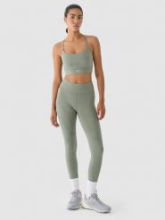 4F Legginsy treningowe z wysokim stanem damskie - oliwkowe/khaki XL. Brązowe legginsy damskie 4F, s, bez wzorów, z dzianiny, z podwyższonym stanem, na fitness i siłownię. W wyprzedaży za 99.99 zł.