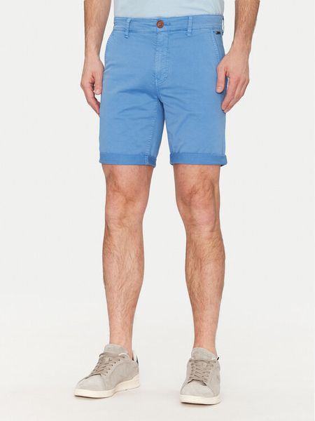 Blend Szorty materiałowe 20717939 Niebieski Regular Fit. Niebieskie szorty męskie Blend, bez wzorów, z bawełny. Za 159.99 zł.