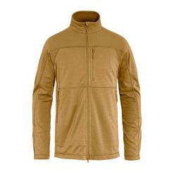Bluza polarowa męska Fjällräven Abisko Lite Fleece. Brązowe bluzy sportowe męskie Fjällräven, m, bez wzorów, z polaru, bez kaptura. Za 379.99 zł.