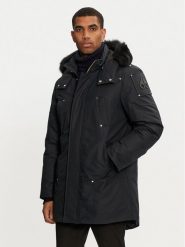 Moose Knuckles Kurtka puchowa M32MP261SX Granatowy Regular Fit. Niebieskie kurtki męskie Moose Knuckles, l, bez wzorów, z bawełny, bez kaptura. Za 6,299.00 zł.