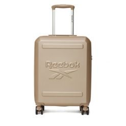 Walizka kabinowa Reebok. Brązowe walizki damskie Reebok, bez wzorów. Za 259.99 zł.
