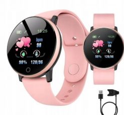 Smart Band 119s różowy. Czerwone smartbandy NoName. Za 55.18 zł.