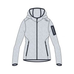 Bluza Damska Polarowa CMP 3H19826 CIEPŁA 280G Szara. Niebieskie bluzy damskie CMP, na zimę, l, bez wzorów, z materiału, bez ramiączek, z kapturem. Za 174.99 zł.