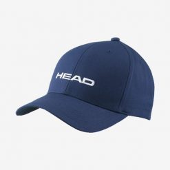 Czapka Head Promotion. Niebieskie czapki damskie Head, bez wzorów, z bawełny, sportowe. Za 75.00 zł.