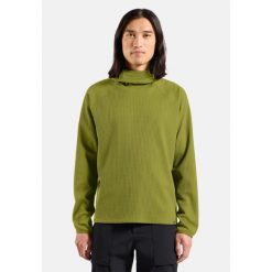 Bluza męska ODLO Mid layer hoody CUBIC. Zielone bluzy męskie ODLO, m, bez wzorów, bez ramiączek, bez kaptura. Za 319.99 zł.