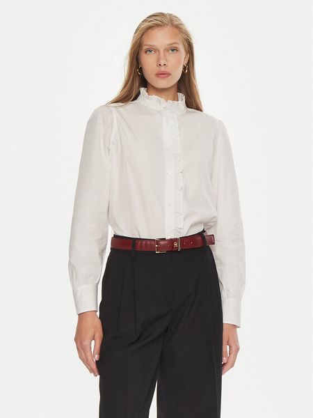 Tommy Hilfiger Koszula WW0WW43529 Biały Relaxed Fit. Białe koszule damskie Tommy Hilfiger, bez wzorów, z bawełny, bez kołnierzyka, bez ramiączek. Za 389.99 zł.