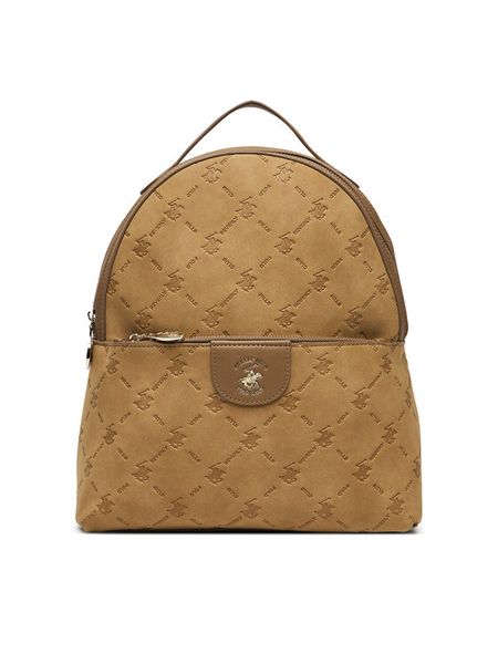Beverly Hills Polo Club Plecak BHPC-L-003-07 Brązowy. Brązowe plecaki damskie Beverly Hills Polo Club, bez wzorów, z materiału. Za 229.99 zł.