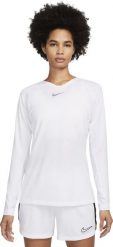 Nike Koszulka damska Dri-FIT Park First Layer biała AV2610 100 L. Białe bluzki damskie Nike, l, bez wzorów, bez kołnierzyka, bez ramiączek. Za 134.64 zł.