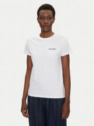KARL LAGERFELD T-Shirt A1W17019 Biały Regular Fit. Białe t-shirty damskie KARL LAGERFELD, xl, bez wzorów, z bawełny, bez kołnierzyka, bez ramiączek. Za 209.99 zł.