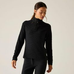 Bluza damska z suwakiem 1/4 Glamourize III Dare 2b. Czarne bluzy damskie Dare 2B, na zimę, bez wzorów, z dzianiny, sportowe, bez ramiączek, bez kaptura. Za 119.99 zł.