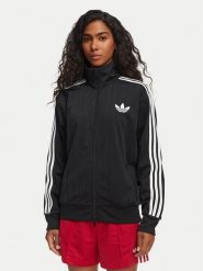 Adidas Bluza Pinstripe Firebird KS6786 Czarny Loose Fit. Czarne bluzy damskie Adidas, xs, bez wzorów, z syntetyku, bez ramiączek, bez kaptura. Za 349.99 zł.