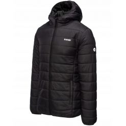 Kurtka przejściowa dla mężczyzn Hi-tec Core Aron. Czarne kurtki męskie Hi-tec, m, bez wzorów, sportowe, bez kaptura. W wyprzedaży za 149.99 zł.