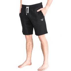 Emporio Armani Spodnie do spania Czarny. Czarne piżamy męskie Emporio Armani, l, bez wzorów, z bawełny, bez kołnierzyka, bez ramiączek. Za 335.95 zł.