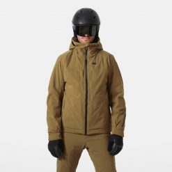 Kurtka narciarska Helly Hansen Atlas Infinity Stretch. Brązowe kurtki sportowe męskie Helly Hansen, na zimę, m, bez wzorów, bez kaptura, narciarskie. W wyprzedaży za 2,742.50 zł.