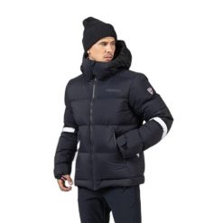 Kurtka narciarska Rossignol Daille. Czarne kurtki sportowe męskie Rossignol, m, bez wzorów, bez kaptura, narciarskie. Za 2,059.00 zł.