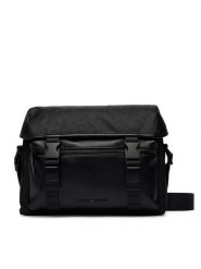 Tommy Hilfiger Saszetka Th Nylon Jacquard Satchel AM0AM14404 Czarny. Czarne saszetki i nerki męskie Tommy Hilfiger, bez wzorów, z materiału. Za 489.99 zł.