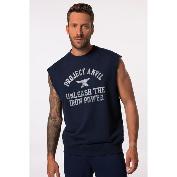 Męska Bluza Iron Anvil fitness oversize szybkoschnąca do roz. 7 XL. Niebieskie bluzy męskie JAY-PI, m, bez wzorów, z bawełny, casualowe, bez ramiączek, bez kaptura. W wyprzedaży za 159.99 zł.