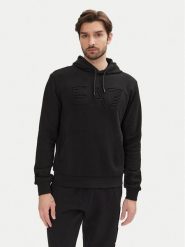 EA7 Emporio Armani Bluza 7M000152 AF10432 UC001 Czarny Regular Fit. Czarne bluzy męskie EA7 Emporio Armani, m, bez wzorów, z bawełny, bez ramiączek, bez kaptura. Za 509.99 zł.