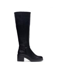 Jenny Fairy Kozaki FLAVIA HL80050-5 Czarny. Czarne kozaki damskie Jenny Fairy, bez wzorów, z syntetyku, bez obcasa, na słupku, bez zapięcia. Za 199.99 zł.