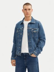 Tommy Jeans Kurtka jeansowa Ryan DM0DM21047 Niebieski Regular Fit. Niebieskie kurtki męskie Tommy Jeans, m, bez wzorów, z bawełny, bez kaptura. Za 239.99 zł.