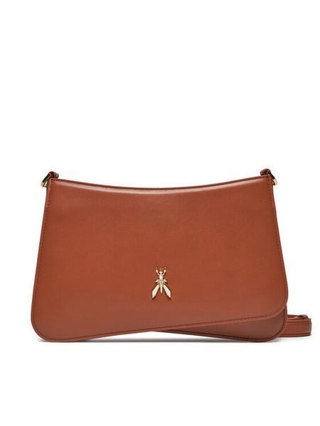 Patrizia Pepe Torebka 2B0101/L132-B757 Brązowy. Brązowe listonoszki damskie Patrizia Pepe, bez wzorów, ze skóry, bez dodatków. Za 1,199.00 zł.