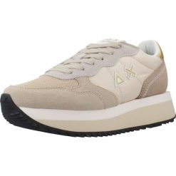 Buty SUN68 BIG ALLY SOLID Beżowy. Brązowe obuwie trekkingowe damskie SUN68, ze skóry, bez zapięcia. Za 288.99 zł.