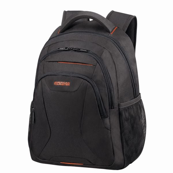 Plecak miejski na laptopa American Tourister AT Work. Czarne plecaki męskie American Tourister, bez wzorów, sportowe. Za 202.80 zł.