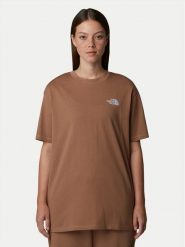 The North Face T-Shirt Simple Dome NF0A87NQ Brązowy Oversize. Brązowe t-shirty damskie The North Face, m, bez wzorów, z bawełny, bez kołnierzyka, bez ramiączek. Za 99.99 zł.