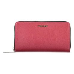 Portfel w kolorze czerwonym. Czerwone portfele damskie Calvin Klein, z materiału. W wyprzedaży za 269.95 zł.