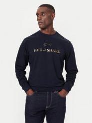 Paul&Shark Bluza 15311822 Granatowy Regular Fit. Niebieskie bluzy męskie PAUL&SHARK, m, bez wzorów, z bawełny, bez ramiączek, bez kaptura. Za 839.99 zł.