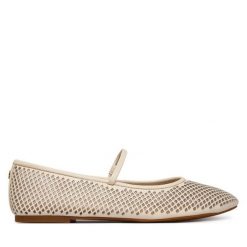 Baleriny LAUREN RALPH LAUREN. Białe balerinki damskie Lauren Ralph Lauren, bez wzorów, bez obcasa, bez zapięcia. Za 638.99 zł.