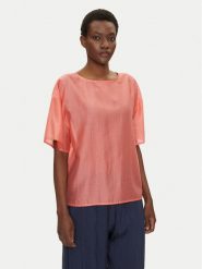 Bomboogie Bluzka SW9008TLYA5 Różowy Relaxed Fit. Czerwone bluzki damskie Bomboogie, bez wzorów, z lyocellu, bez kołnierzyka, bez ramiączek. Za 239.99 zł.
