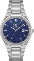 Zegarek męski Santa Barbara Rocket Polo Club SB.1.10673-3 srebrny. Szare zegarki męskie Gino Rossi, bez wzorów, srebrne. Za 640.00 zł.