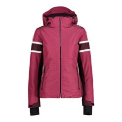 Damska kurtka narciarska CMP. Czerwone kurtki sportowe damskie CMP, na zimę, l, bez wzorów, bez ramiączek, bez kaptura, narciarskie. Za 777.80 zł.