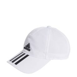 Czapka z daszkiem adidas Aeroready 3-Bandes. Białe czapki damskie Adidas, bez wzorów, sportowe. W wyprzedaży za 92.00 zł.