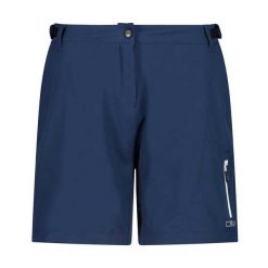 Szorty damskie z wewnętrzną dzianinową bielizną CMP Free. Niebieskie szorty damskie CMP, bez wzorów, z dzianiny. Za 305.70 zł.