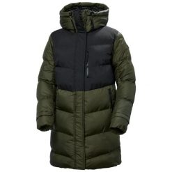 Damska kurtka puchowa Helly Hansen Explorer. Zielone kurtki sportowe damskie Helly Hansen, na zimę, l, z aplikacjami, z poliamidu, bez ramiączek, bez kaptura, narciarskie, primaloft. Za 1,024.50 zł.