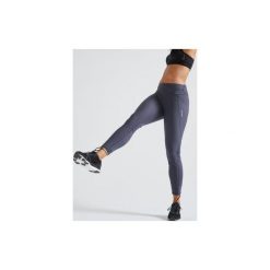Legginsy fitness kardio damskie 500 z nadrukiem. Czerwone legginsy damskie DOMYOS, bez wzorów, z elastanu. Za 69.99 zł.