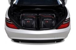 Torby Do Bagażnika Mercedes-Benz Slk 2011-2015 2Szt Kjust. Czarne torby podróżne damskie KJUST, bez wzorów, z kauczuku. Za 492.00 zł.