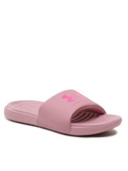Under Armour Klapki UA W Ansa Fix SL 3023772-605 Różowy. Czerwone klapki damskie Under Armour, bez wzorów, z tworzywa sztucznego, bez obcasa, bez zapięcia. Za 149.99 zł.